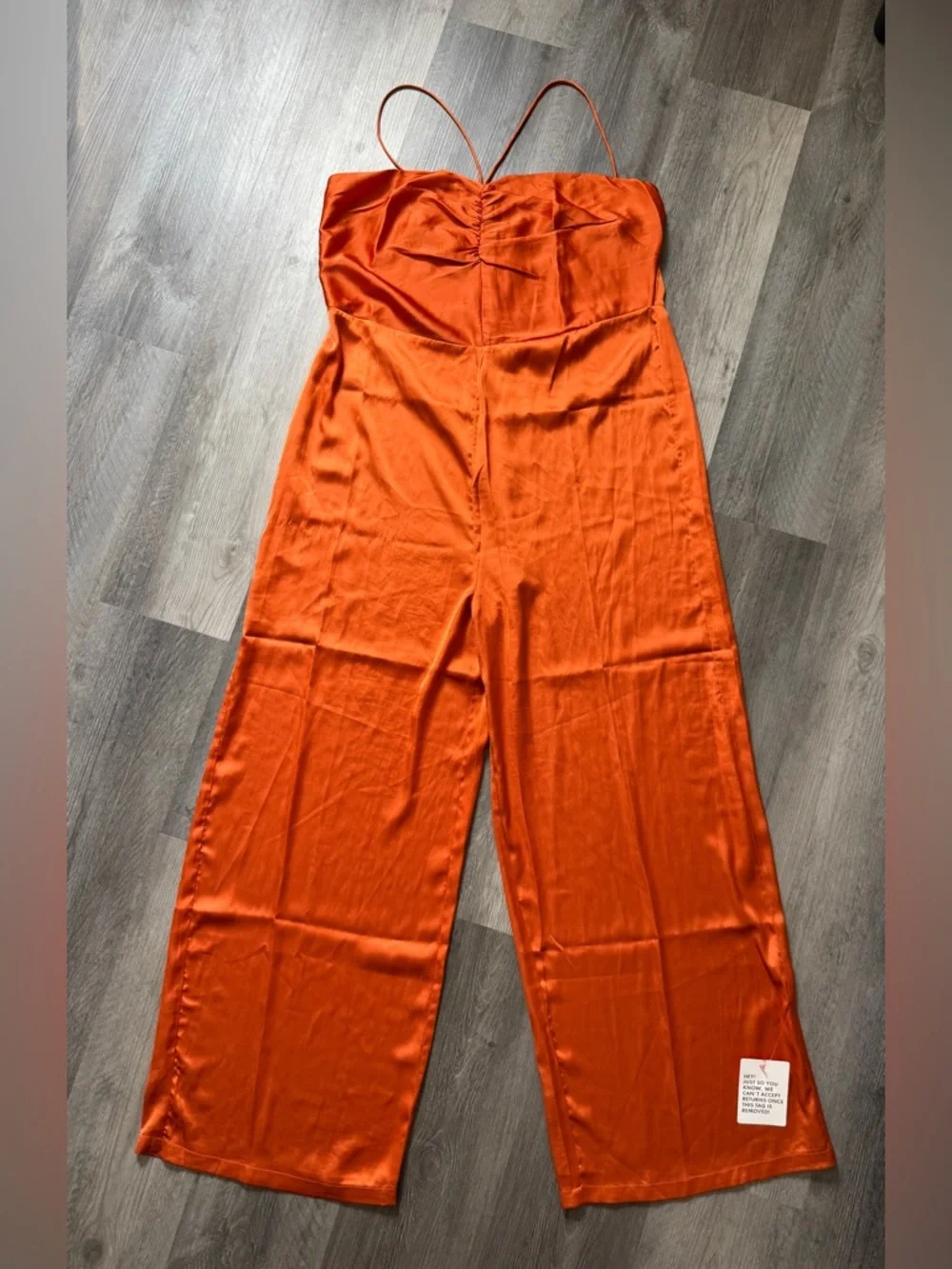 ASOS Jumpsuit NEW 14 US Plus Size Wide Leg Orange